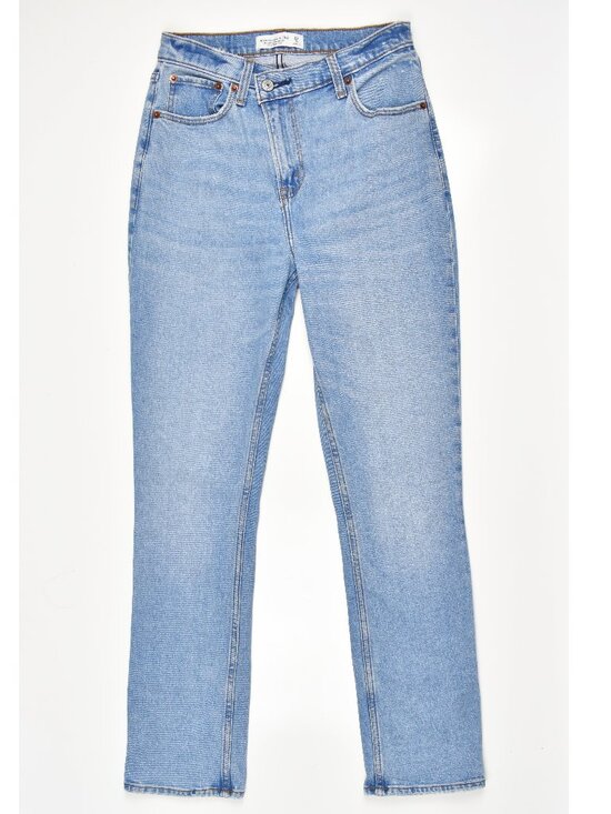 Abercrombie & Fitch Denim - Abercrombie & Fitch The 90's Slim Straight Ultra High Rise Jeans - 26 2 SHORT